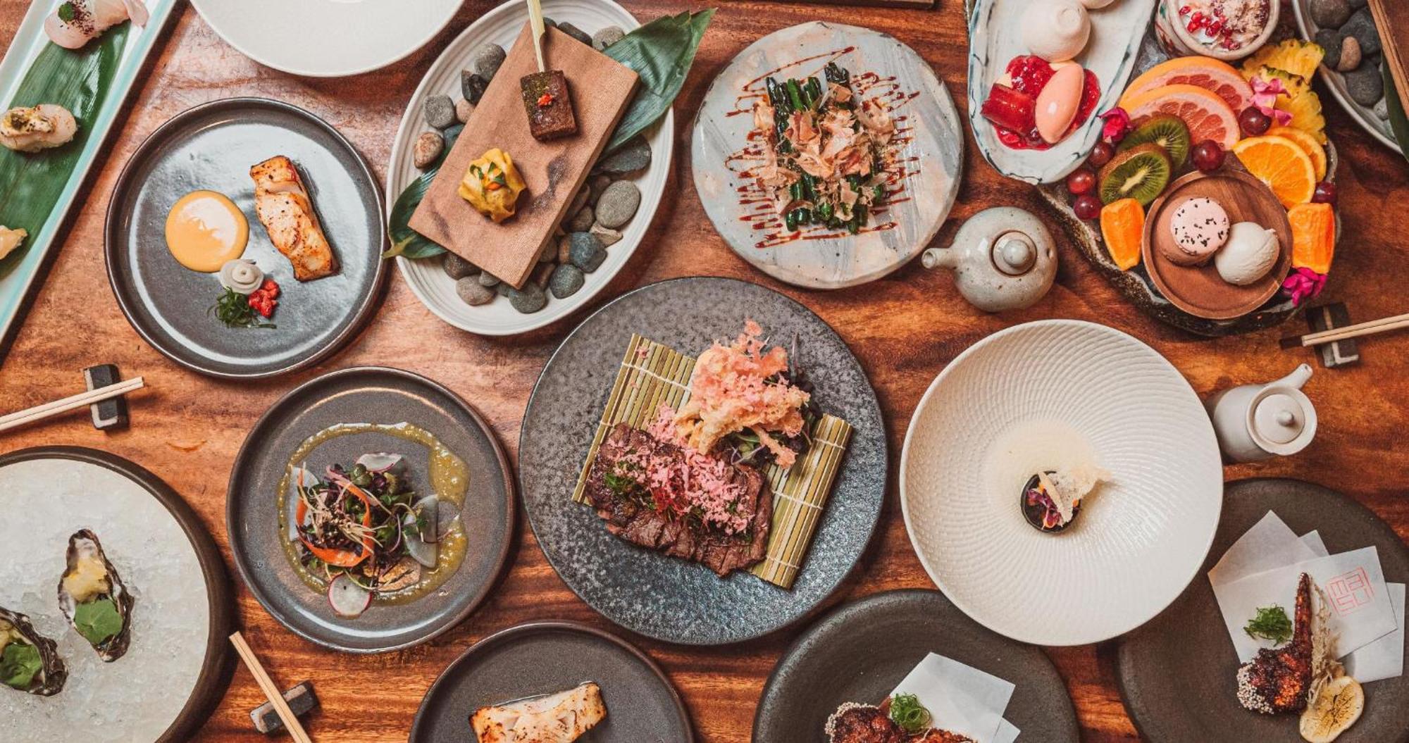 Horizon By Skycity Auckland Extérieur photo A selection of dishes at the restaurant
